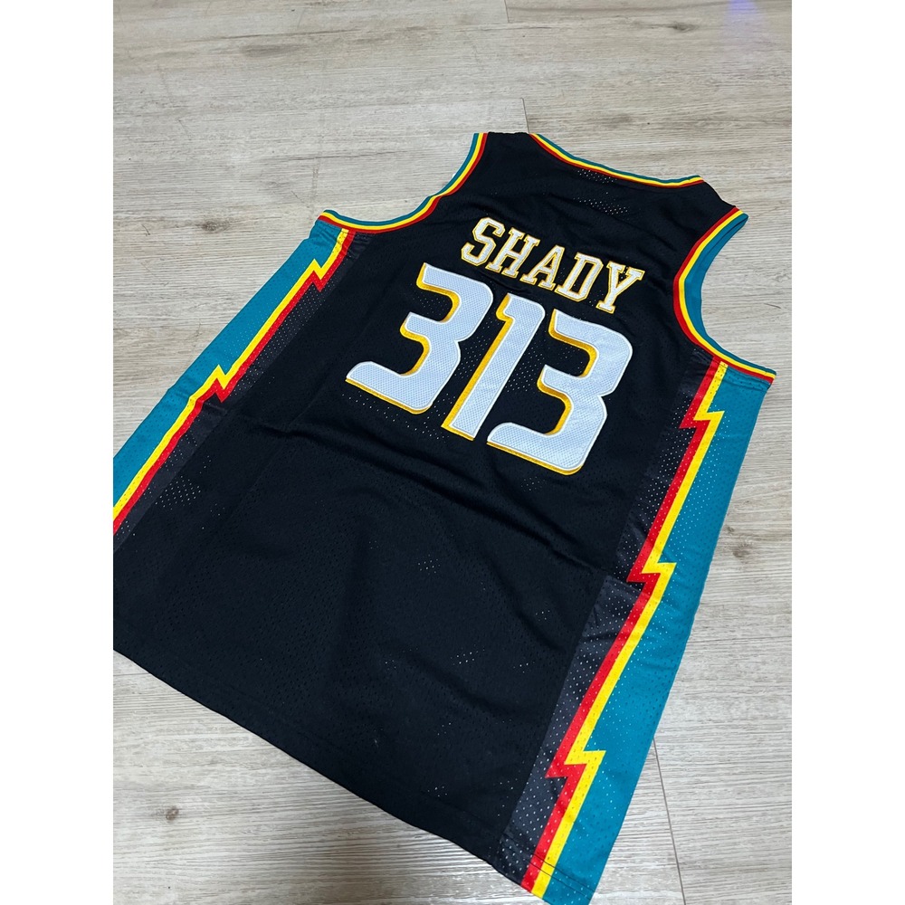 Detroit Pistons Shady 313 Basketball Jersey Size M Eminem NWT Mitchell & Ness - Picture 7 of 10